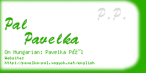 pal pavelka business card